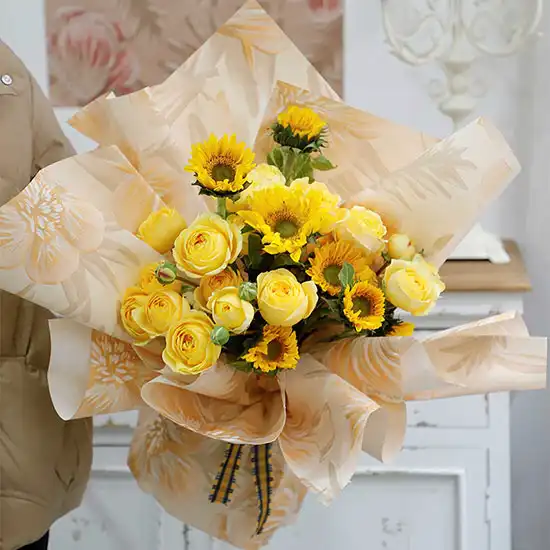 Sample Flower Pattern Flower Wrapping paper