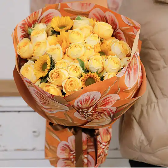 Sample Flower Pattern Flower Wrapping paper