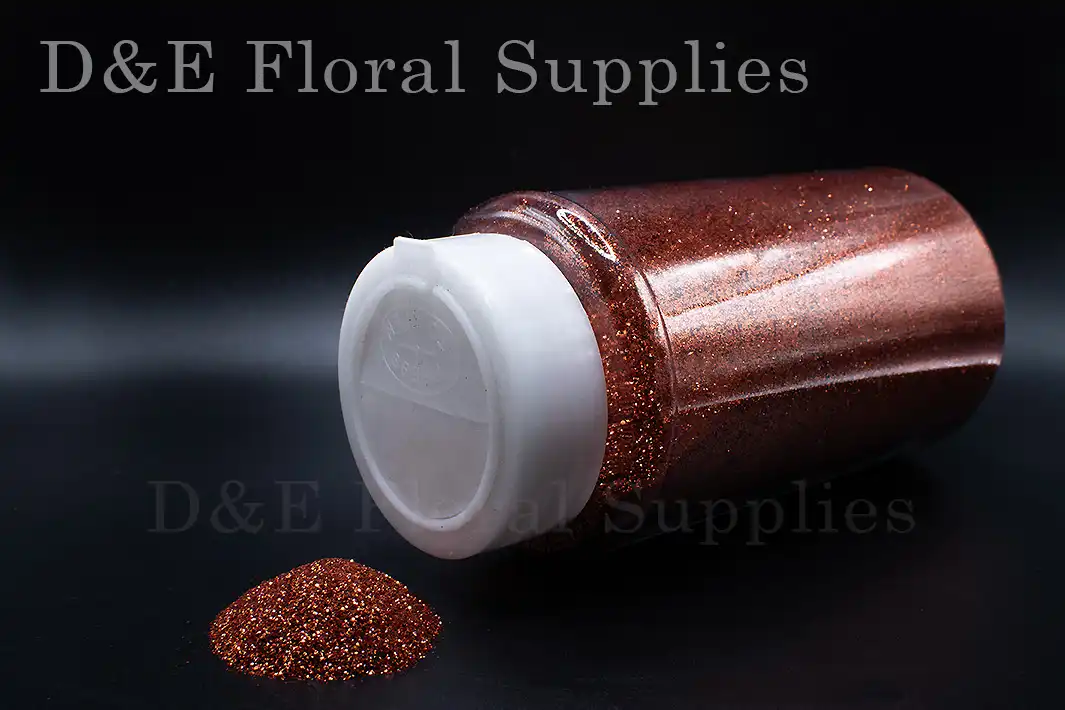 Glitter-Orange-Metalic Orange Metallic Flower Glitter