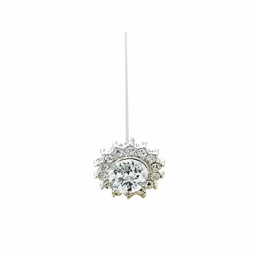 Silver Diamond Pins