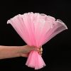 Pink Pearl Fairy Yarn Tulle Flower Wraps