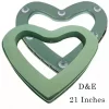 Heart Foam1 21 Inches Open Heart Shape Flower Foam For Valentines and Wedding Flower Decorations