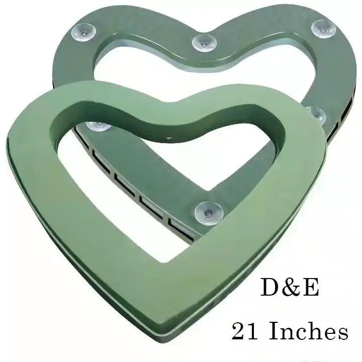 Heart Foam1 21 Inches Open Heart Shape Flower Foam For Valentines and Wedding Flower Decorations