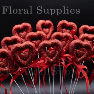 glittered-red-heart-flower-pick-2-inches-pack-of-12