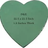 Solid Heart Foam1 22.5 Inches Solid Heart Flower Foam