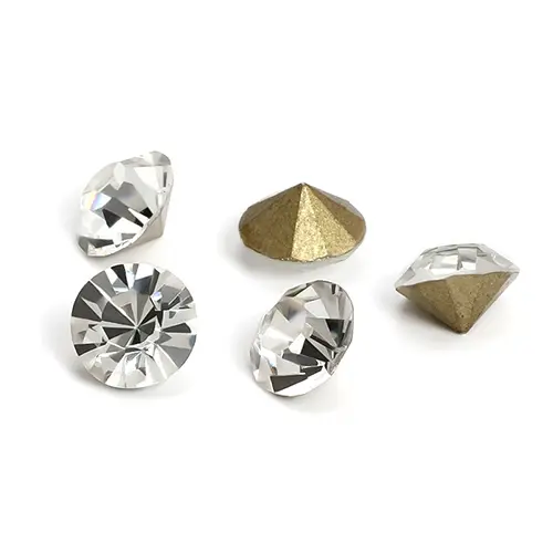 Dround-2 Round Floral Decorative Glass Crystal Diamonds