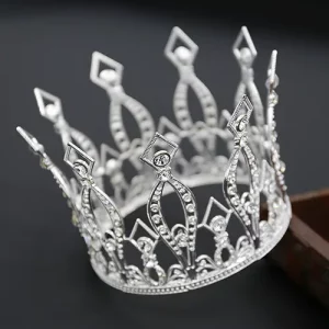 Silver Rhinestone Crowns