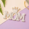 White MOM Pearl For Mother's Day Decorations
