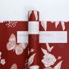 FWBFP-5 Red Butterfly Flower Wrap
