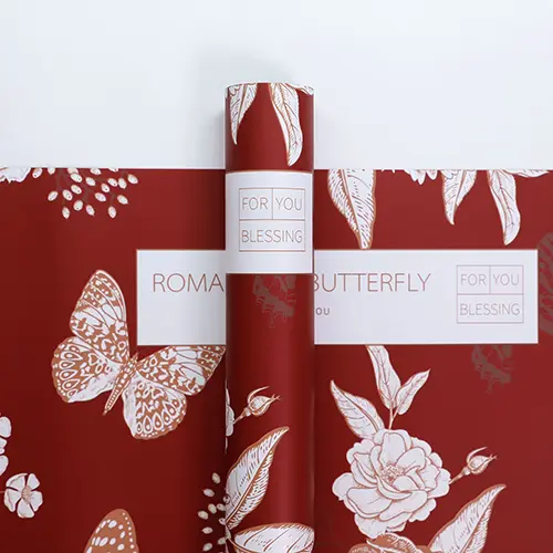 FWBFP-5 Red Butterfly Flower Wrap