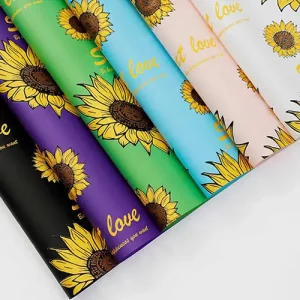 sunflowers-plastic-waterproof-flower-wrapping-papers-pack-of-20pcs