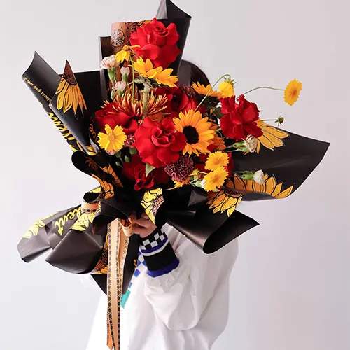 FWHS-5 Sample Sunflower Floral Wrapping paper