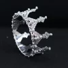 Metal Silver Floral Crown