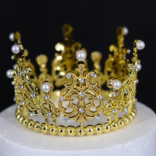 Floral Metal Royal Crown