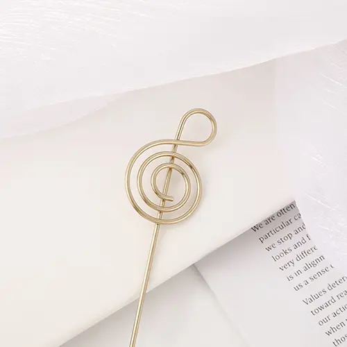 yt-210914-2note-1 Metal Music Note Floral Card Holder
