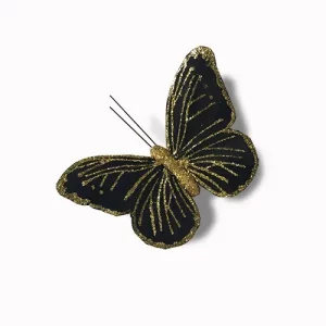 3-25-inches-black-decoration-butterflies-with-glitter-pack-of-12-pcs