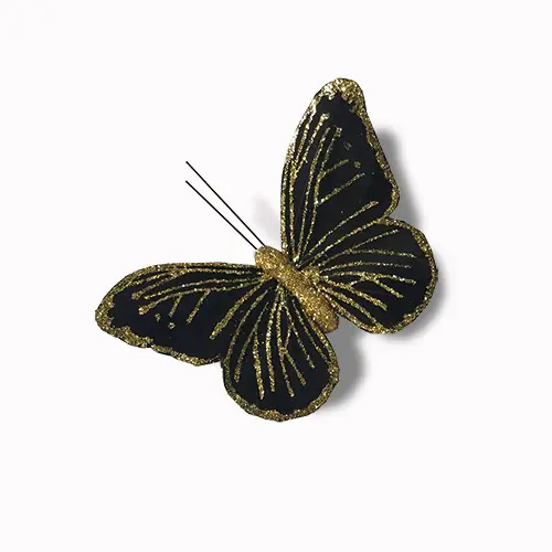 Black Butterfly with glitter