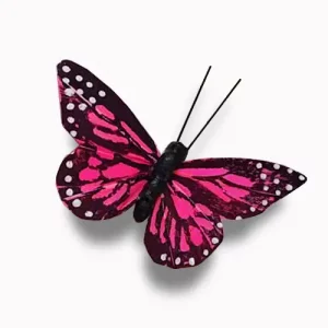 3-inches-hot-pink-decoration-butterflies