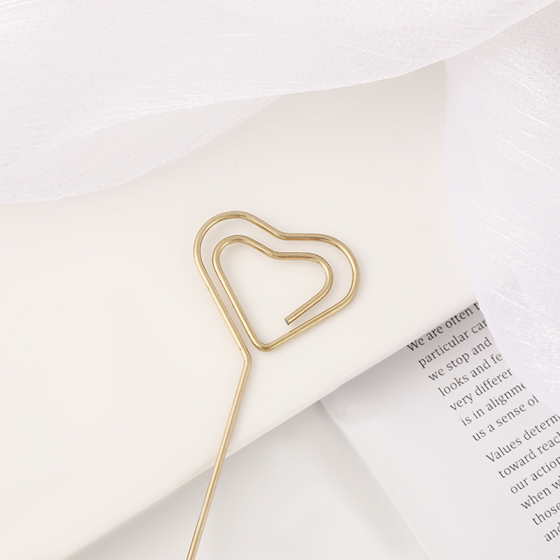 Golden Heart Wire Card Holders Golden Heart Wire Card Holders