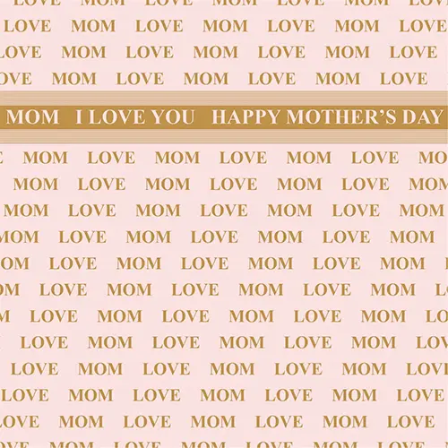 Pink Mother's Day Flower Wrapping Paper Pink Mother's Day Flower Wrapping Paper