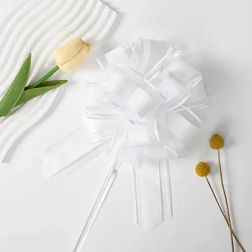 White Pull Bow Ribbon