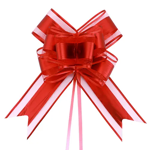 5.5 Inches Red Ribbon Bow – 10 Pieces/Pack