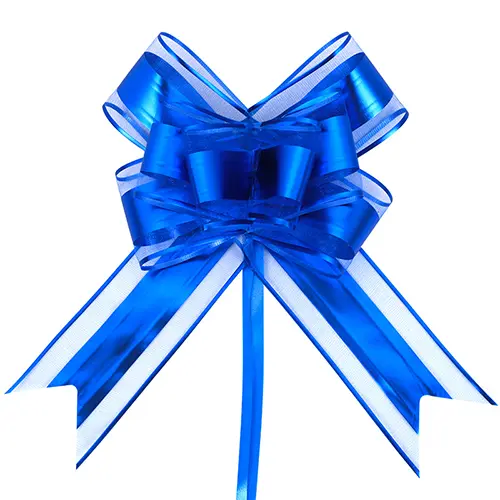 5.5 Inches Blue Ribbon Bow – 10 Pieces/Pack