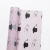 Pink Graduation Flower Wrapping Paper Pink Graduation Flower Wrapping Paper