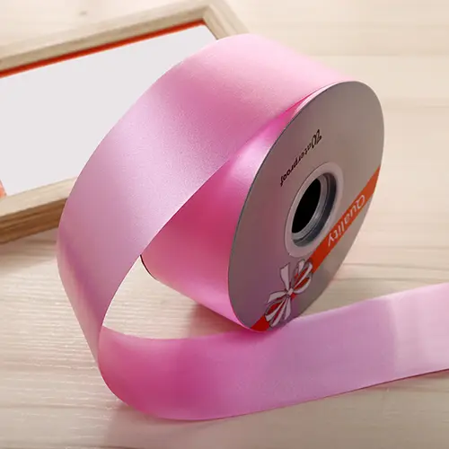 2″ x 100 Yards Waterproof Pink Poly Ribbon – Perfect for Floral Arrangements Decorative Crafts