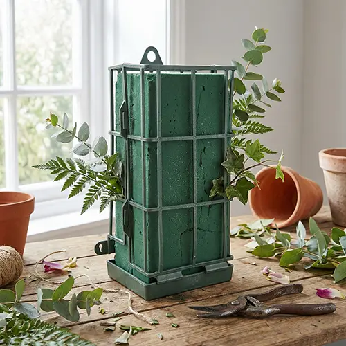 Floral Foam Cage Holder (No Foam) – Plastic Vertical Floral Cage| D&E Floral Supplies