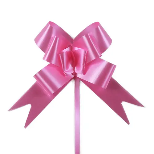 Pink Pull Bow – 3.5” Diameter | Florist Decoration