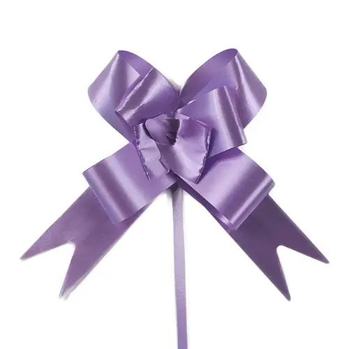 Purple Pull Bow – 3.5” Diameter | Florist Decoration